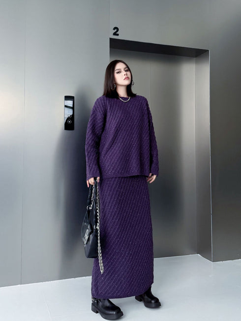 Diagonal Knit Texture Series